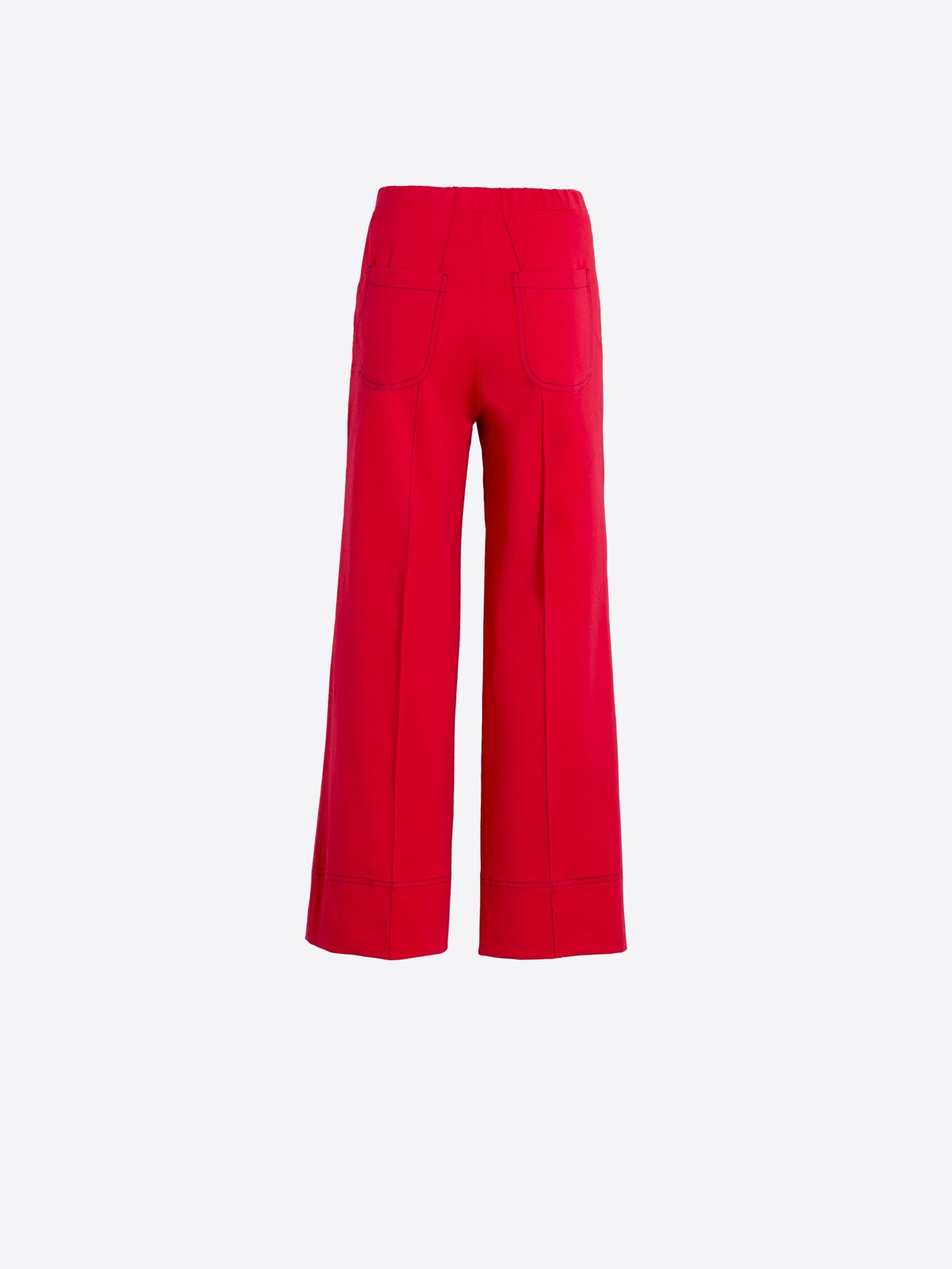 WIDE LEG TROUSERS W/ FRONT SEAMS